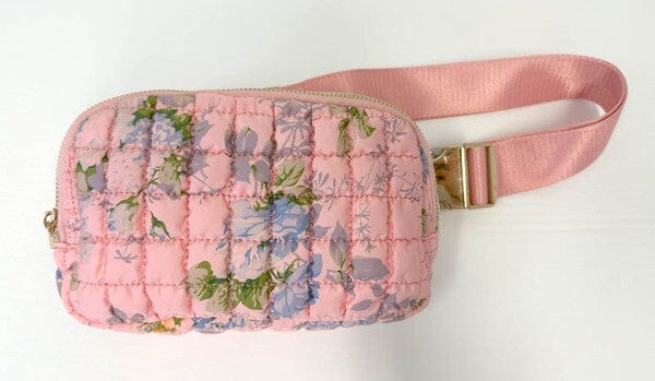 Floral Quilted Belt Bag TCEC