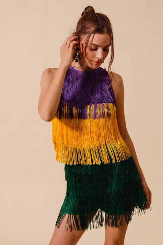 Fringe Mardi Gras Romper So Me
