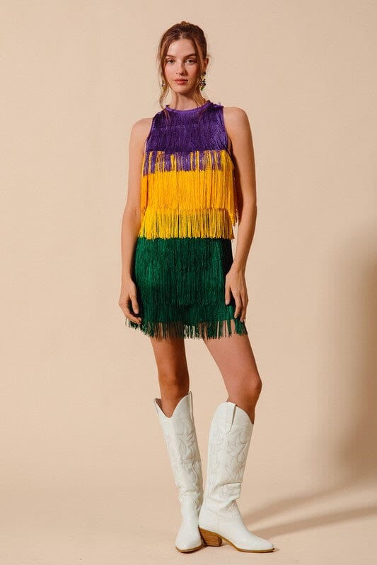 Fringe Mardi Gras Romper So Me