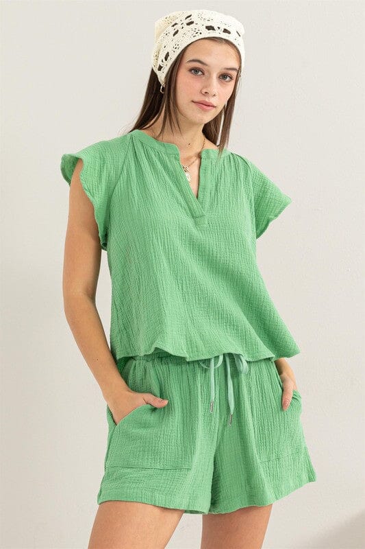 Gauze Flutter Sleeve Set hyfve