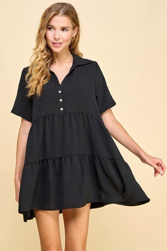 Henley Tiered Dress Les Amis