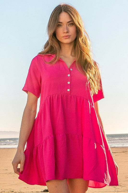 Henley Tiered Dress Les Amis