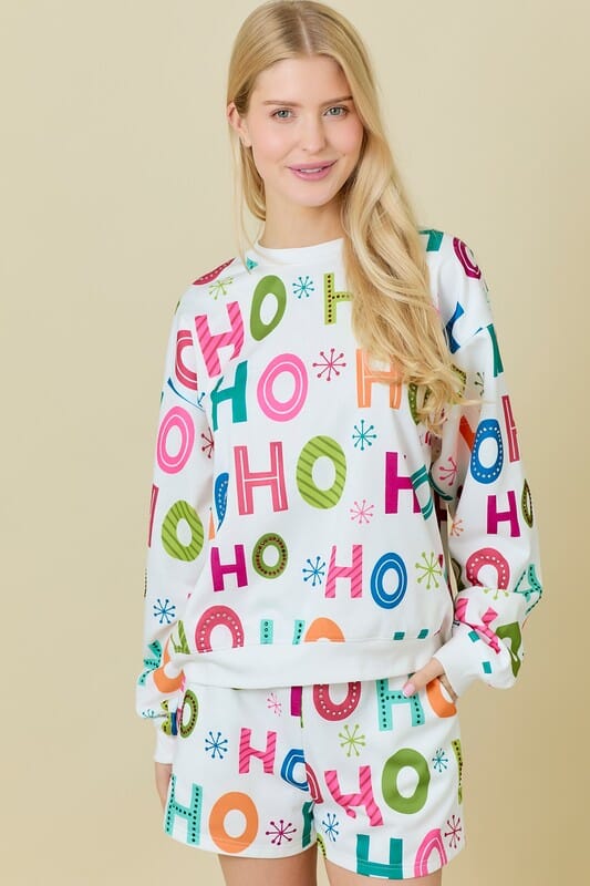 Ho Ho Ho Crewneck Set Main Strip