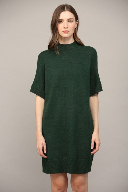 Hunter Mock Neck Sweater Dress Fate