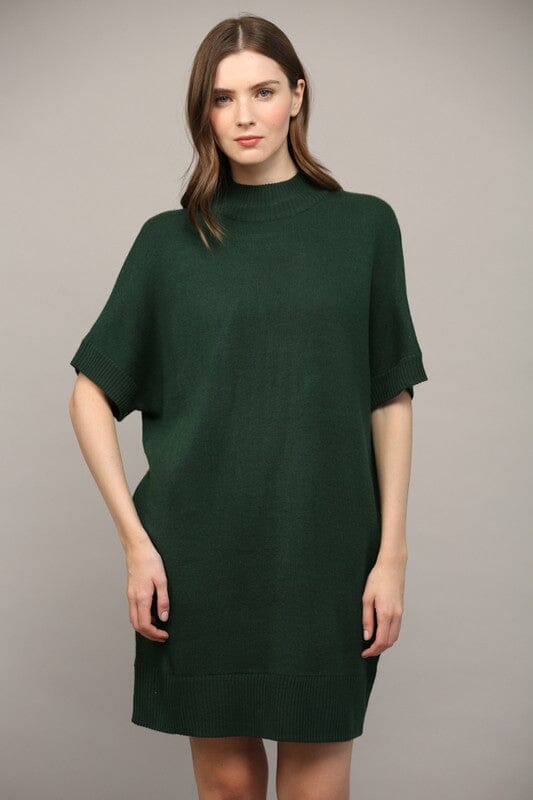 Hunter Mock Neck Sweater Dress Fate
