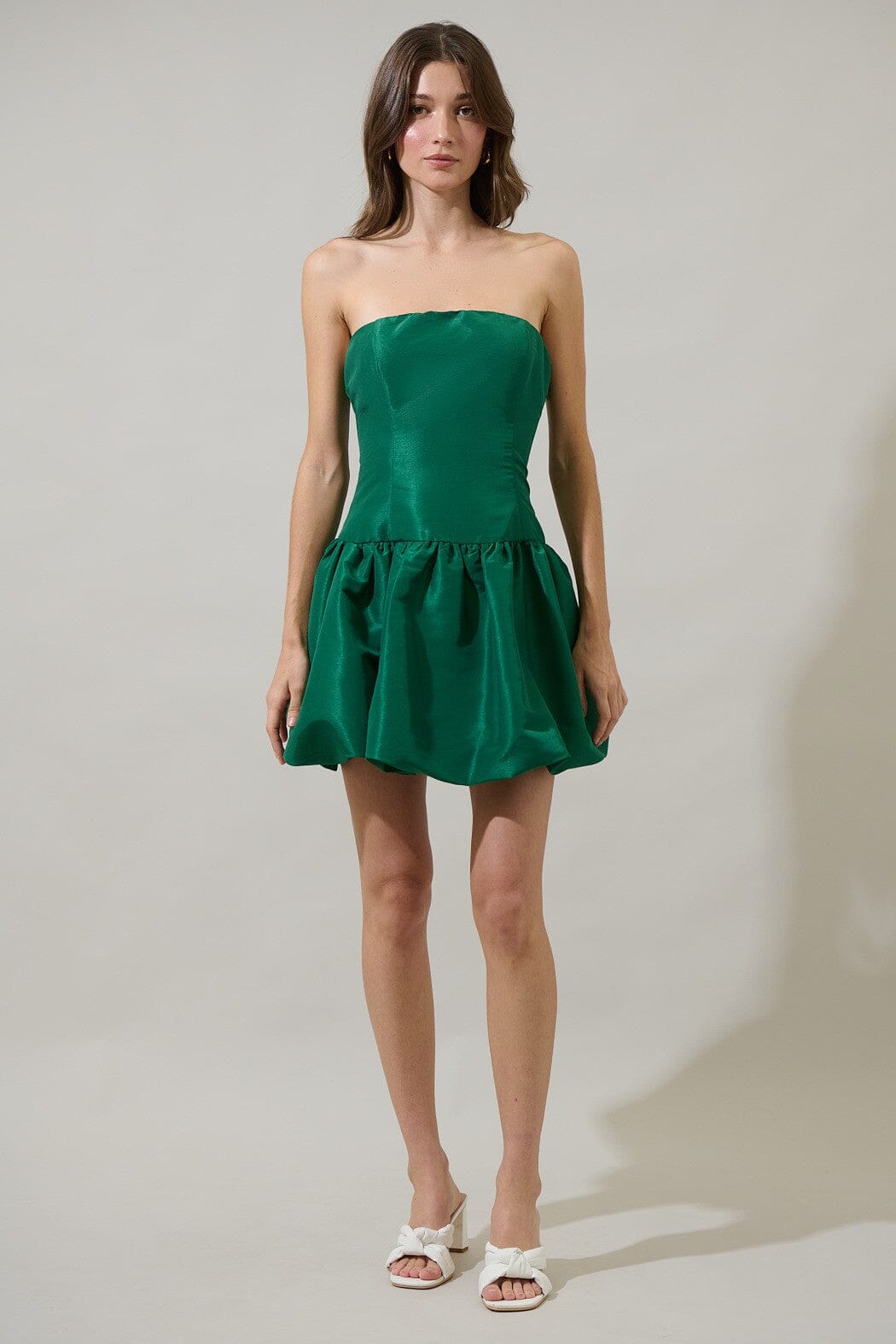 Jennie Strapless Bubble Mini Dress sugarlips