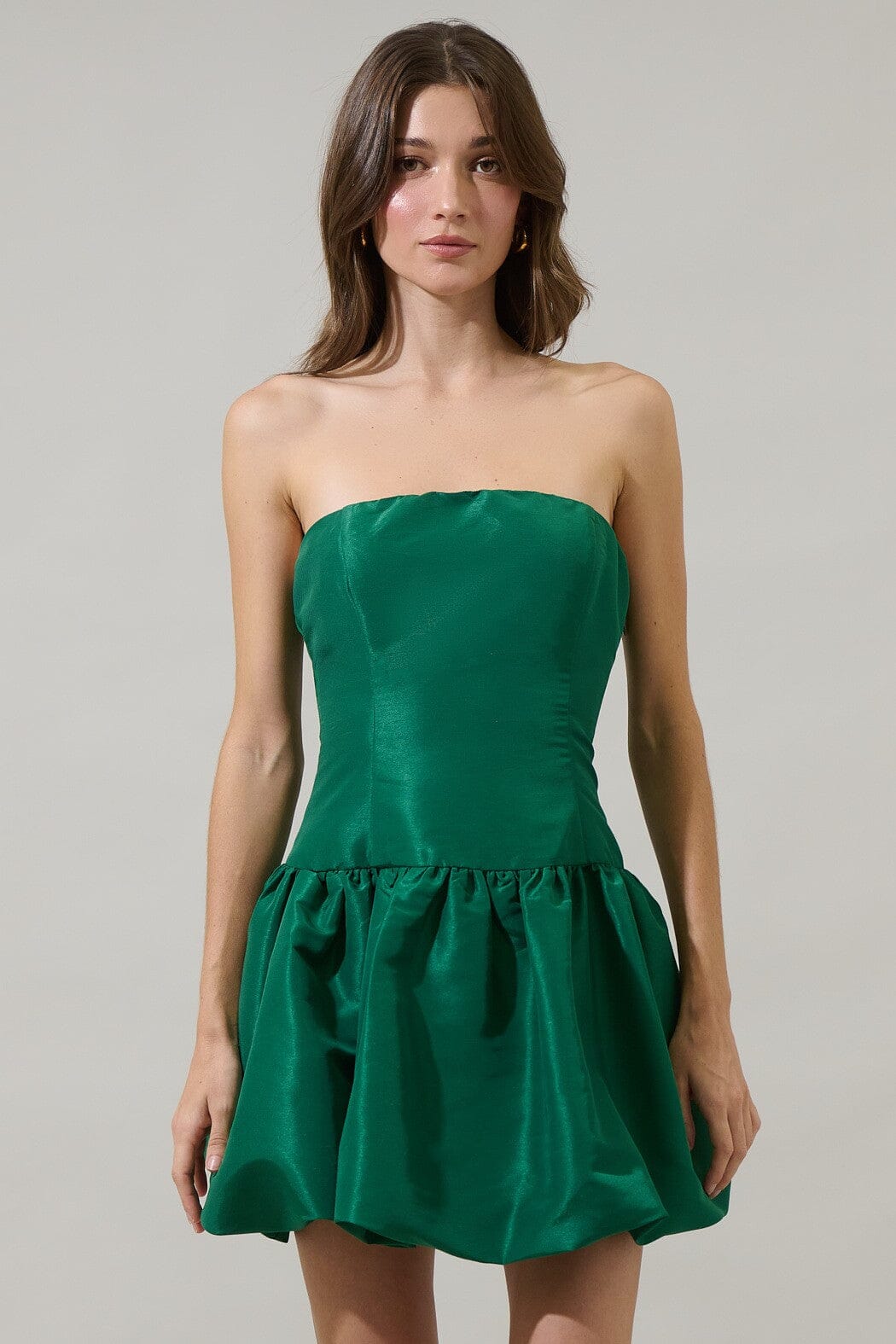Jennie Strapless Bubble Mini Dress sugarlips