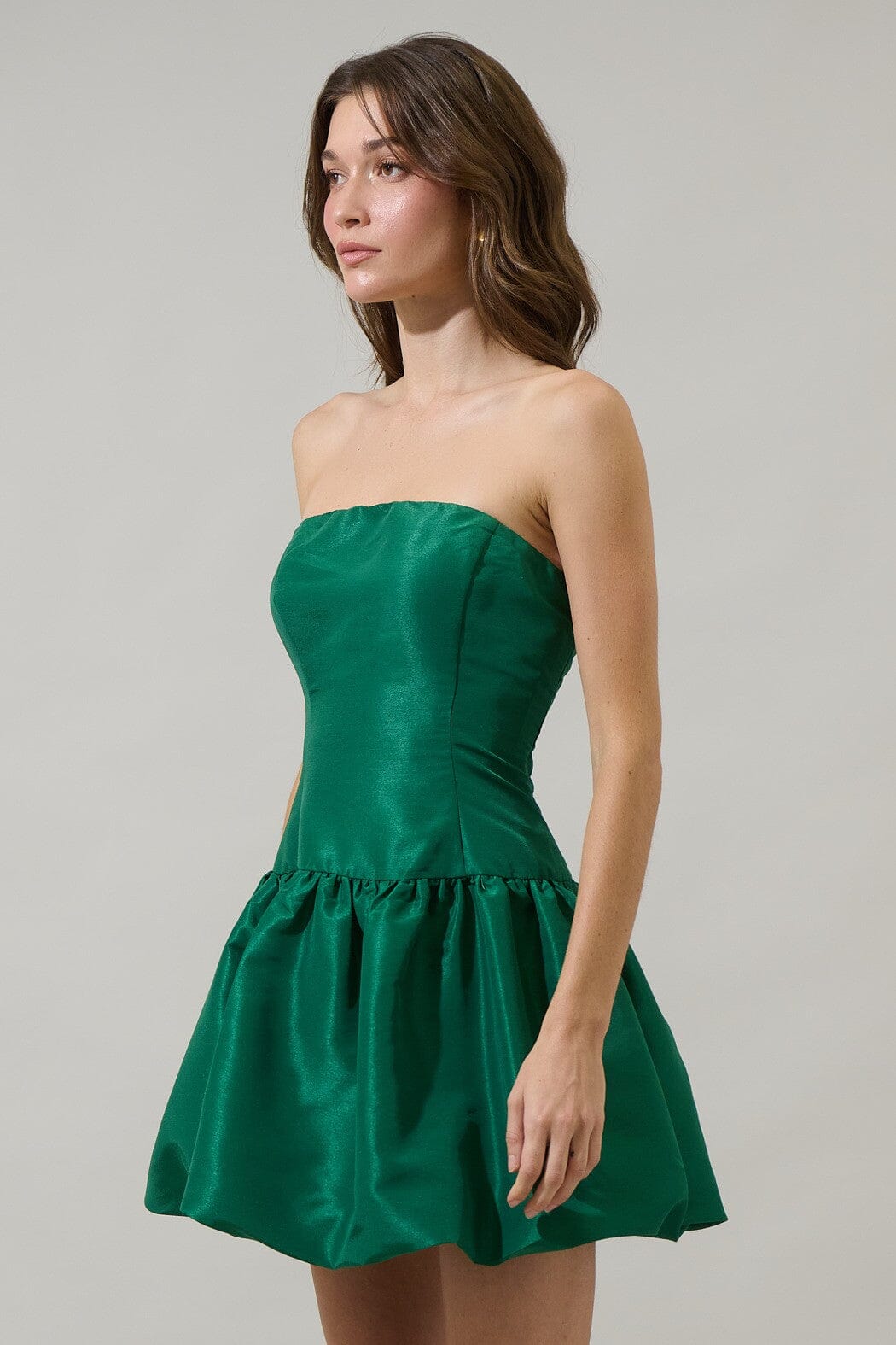 Jennie Strapless Bubble Mini Dress sugarlips
