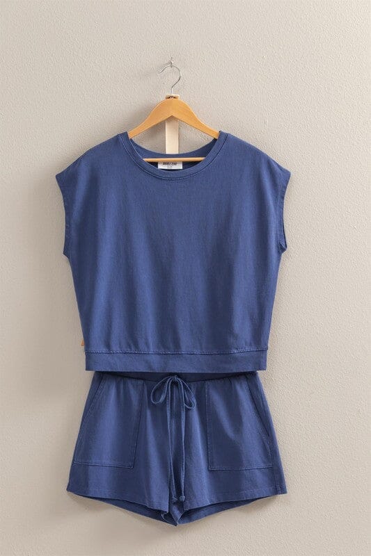 Knit Short Sleeve Lounge Set hyfve