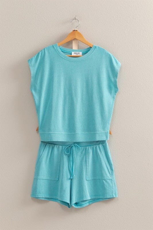 Knit Short Sleeve Lounge Set hyfve