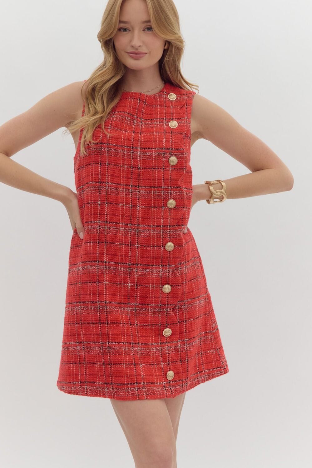 Ladies Who Lunch Tweed Dress Entro