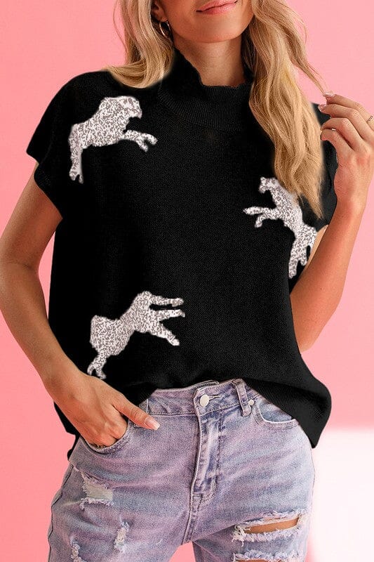 Leaping Leopard Transition SS Sweater Shewin