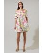 Leonie Floral Off-the-Shoulder Dress Sugarlips