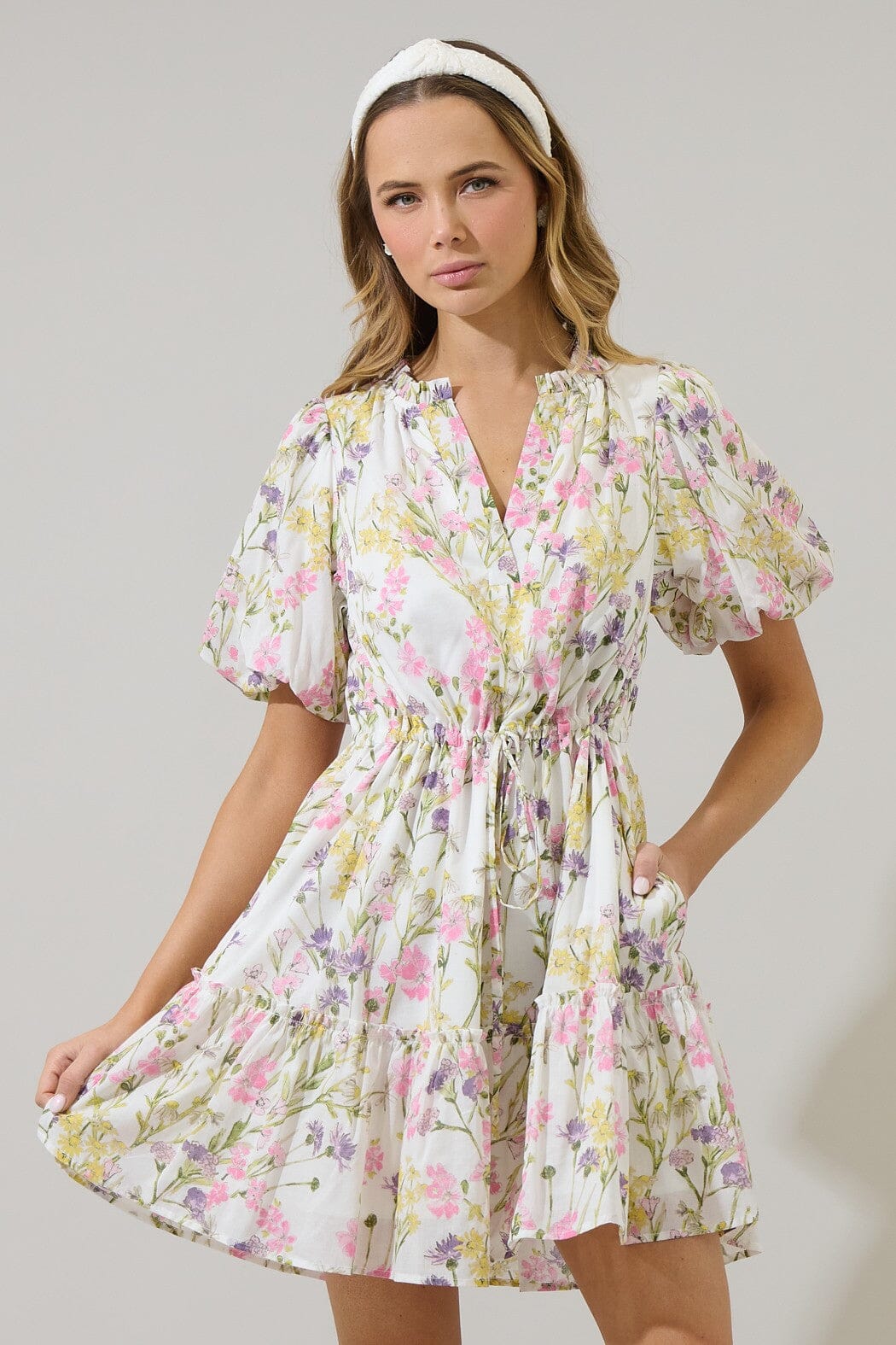 Lita Floral Noella Shift Mini Dress sugarlips