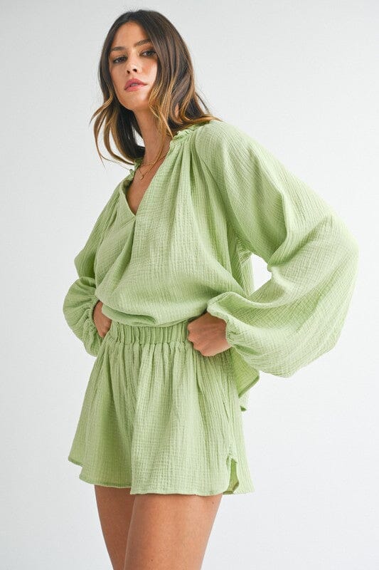 Long/Short Gauzy Set Mable