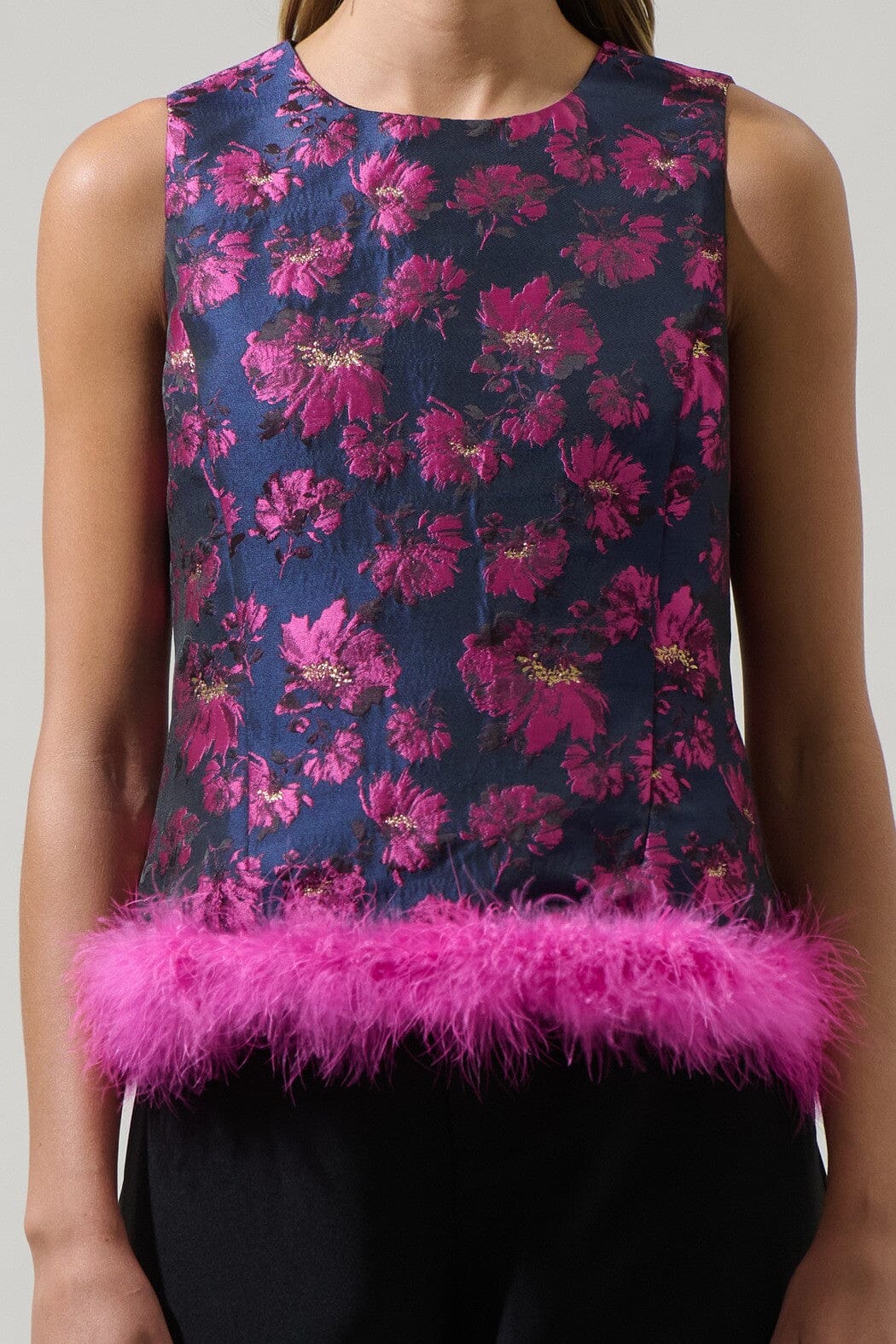 Lorna Floral Fidela Sleeveless Top Sugarlips