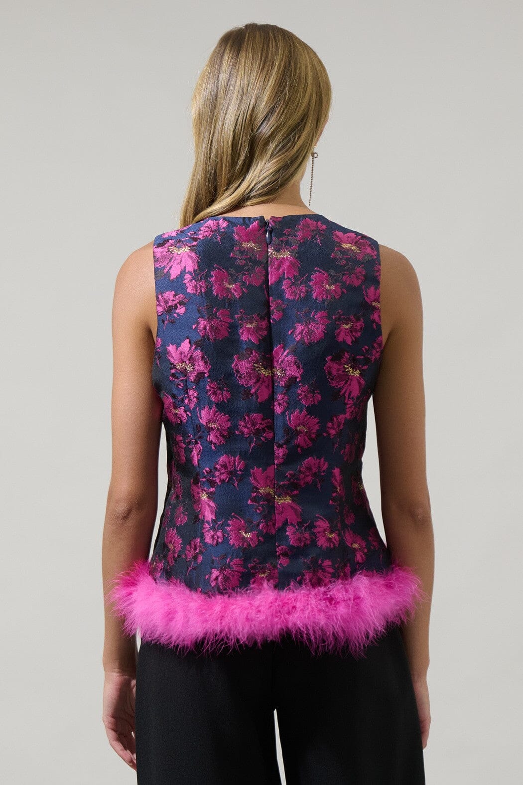 Lorna Floral Fidela Sleeveless Top Sugarlips