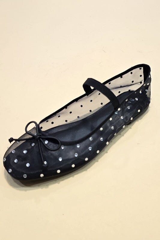 Mesh Flats with Rhinestones Let's See Style