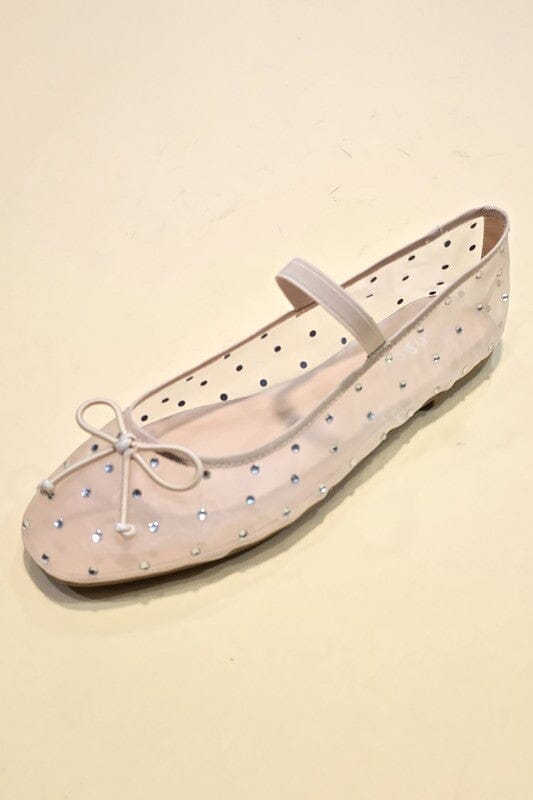 Mesh Flats with Rhinestones Let's See Style