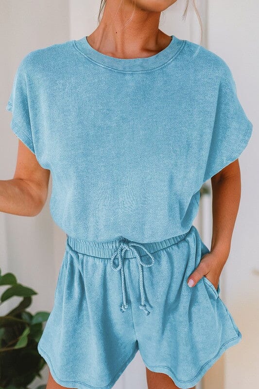 Mineral Wash Romper Kentce small Mint