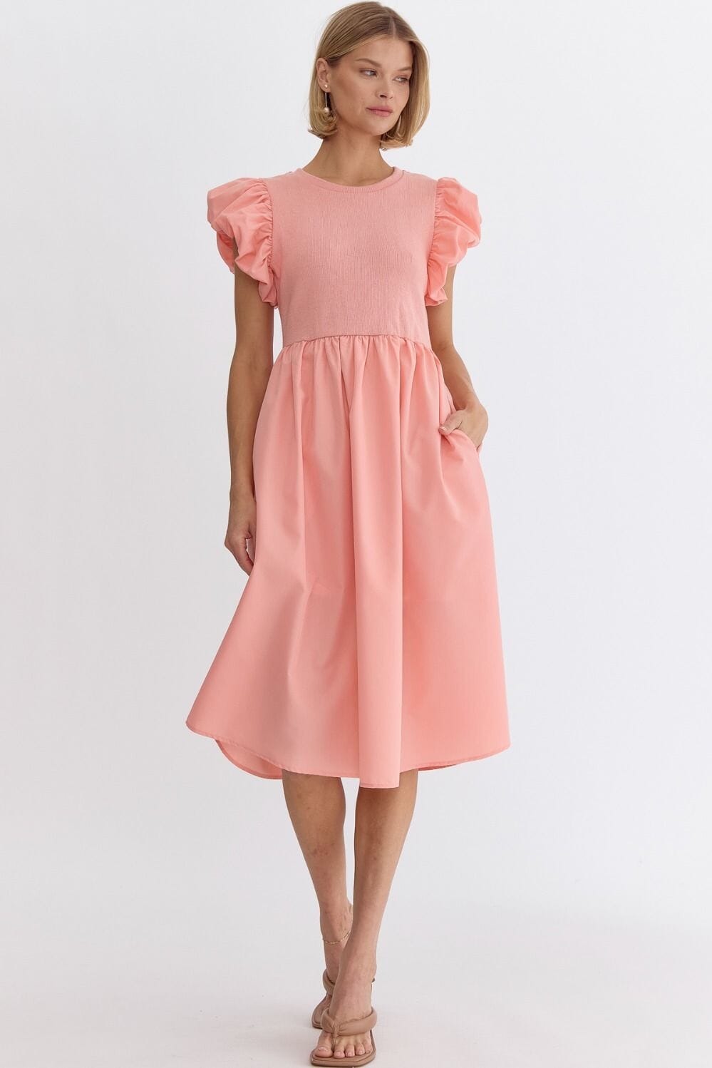 Mixed Knit Midi entro