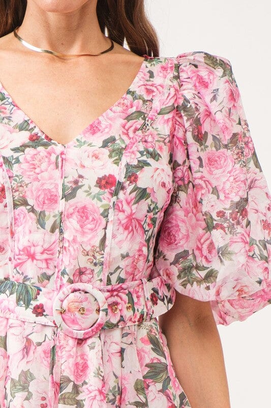 Olivia Floral Belted Dress sofie the label