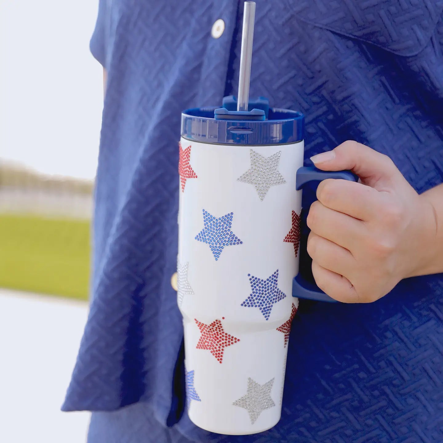 Patriotic Sparkle Tumbler mary square