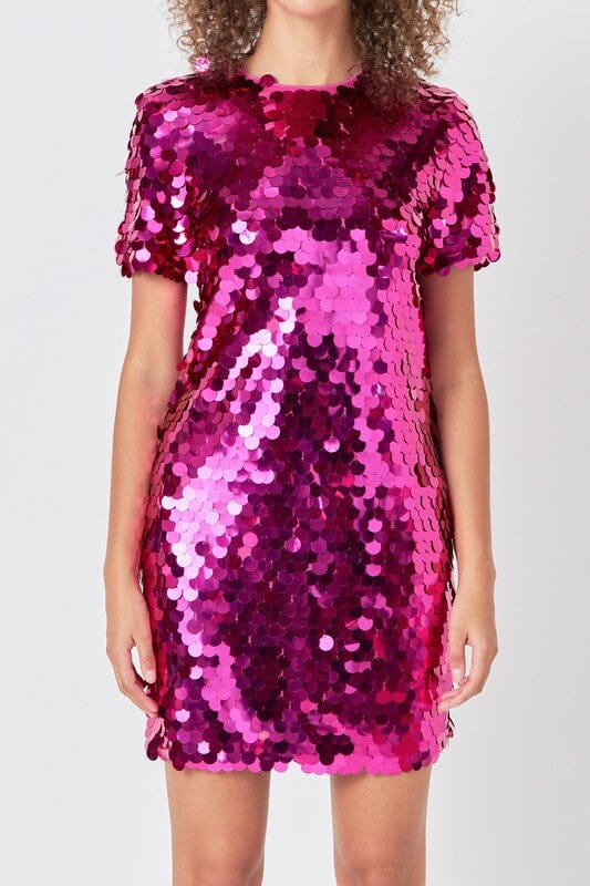 Pink Paillette Sequin Dress Endless Rose
