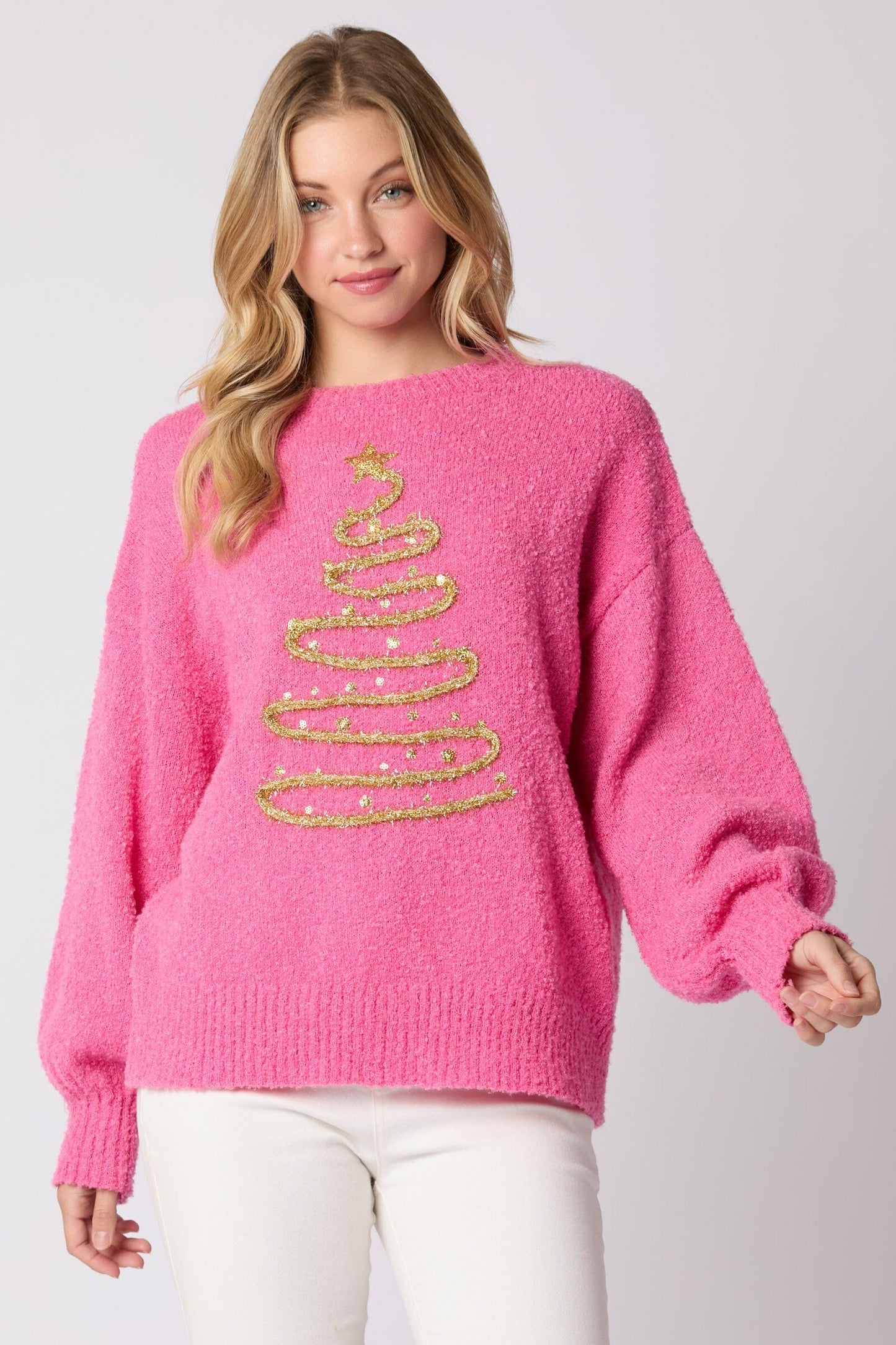 Pink Zig Zag Christmas Tree peach love california