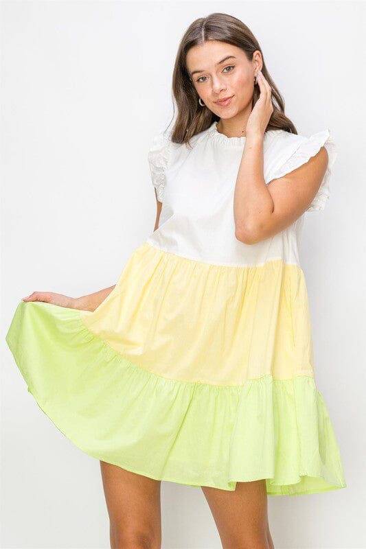 Poplin Colorblock Dress hyfve
