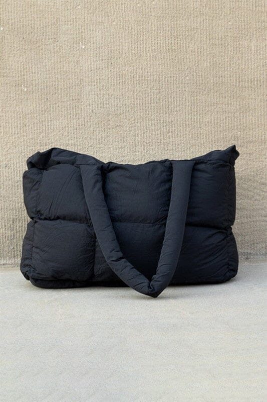 Puffer Zipper Tote Shewin