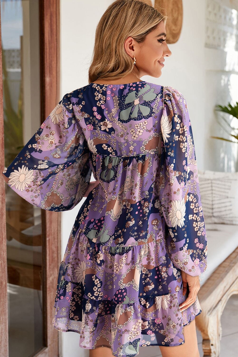 Purple Daisy Dress Shewin