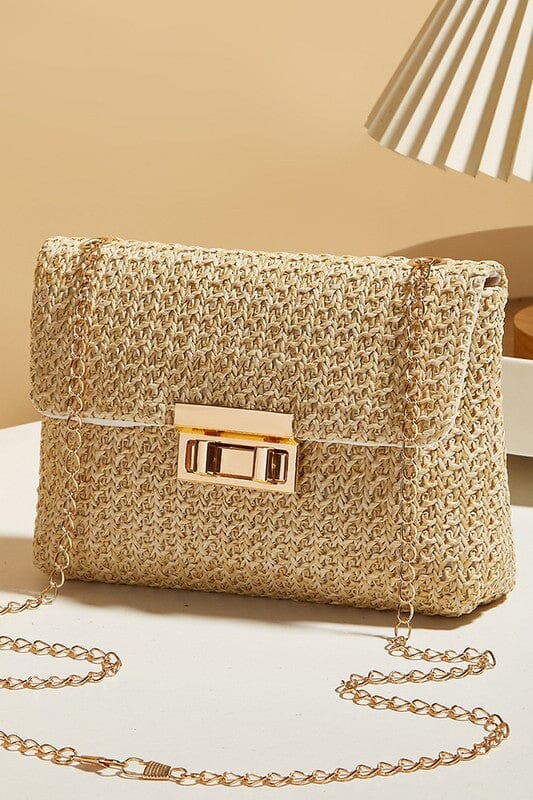 Rattan Crossbody Clutch Kentce