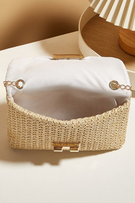 Rattan Crossbody Clutch Kentce