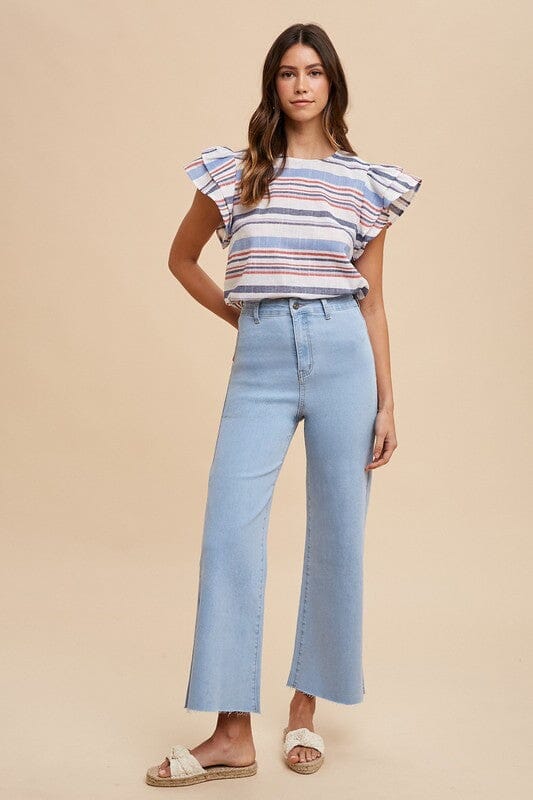 Raw Edge Wide Leg Annie Wear