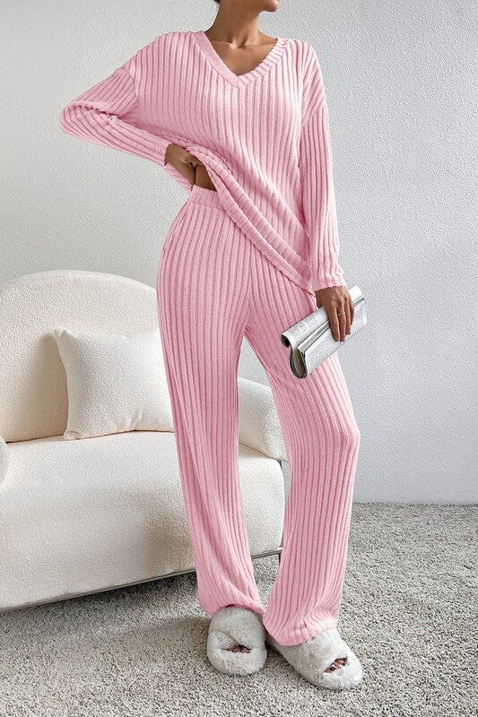 Ribbed Lounge Set Shewin