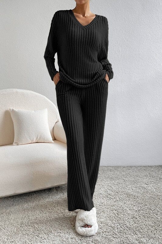 Ribbed Lounge Set Shewin
