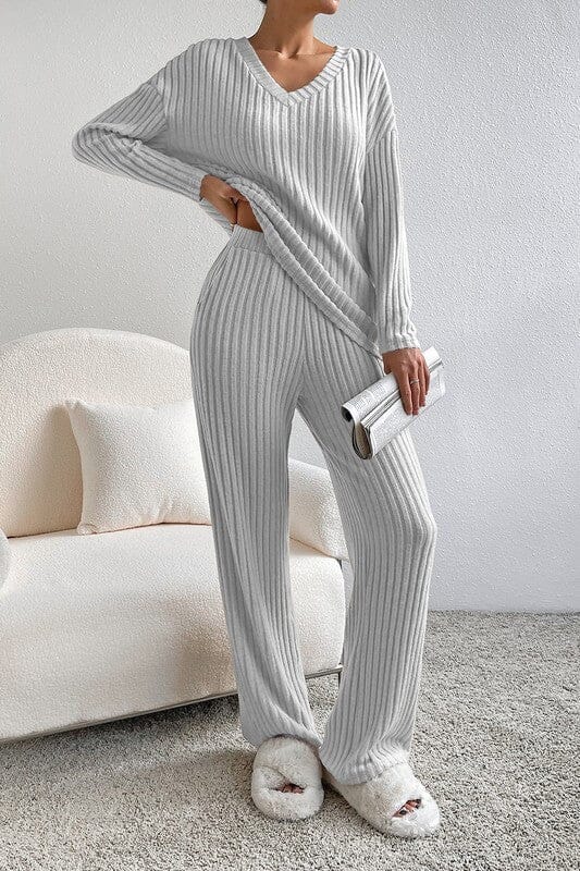 Ribbed Lounge Set Shewin