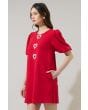 Ruby Triple Heart Shift Dress Sugarlips