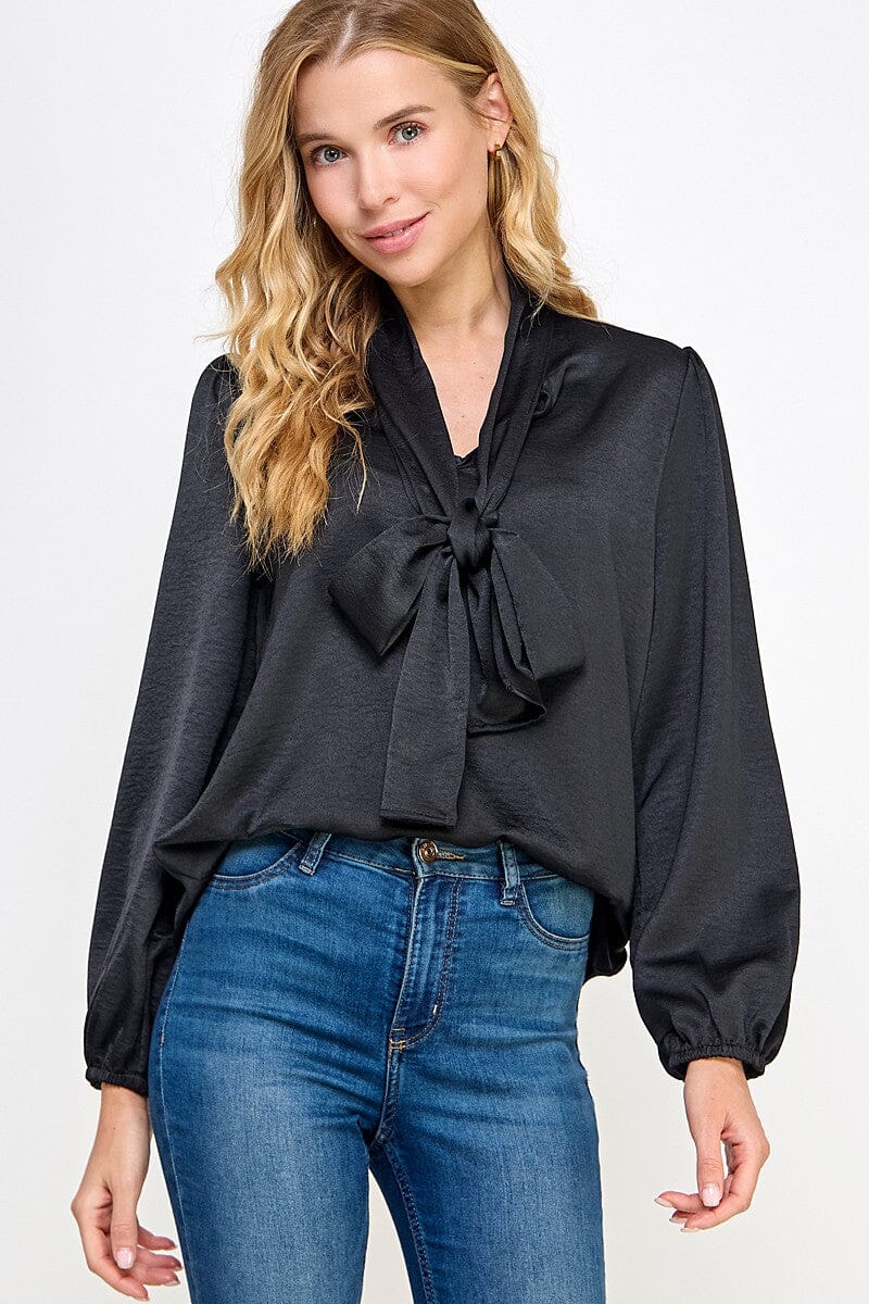 Satin Neck Tie Top 2 hearts