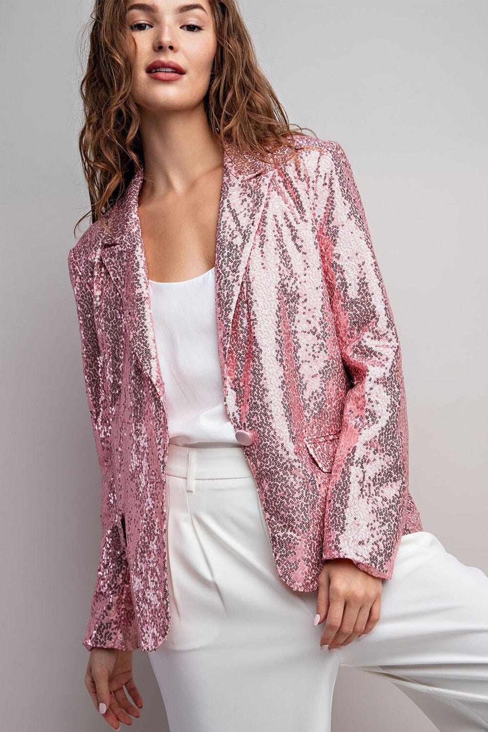 Sequin Long Blazer Eesome