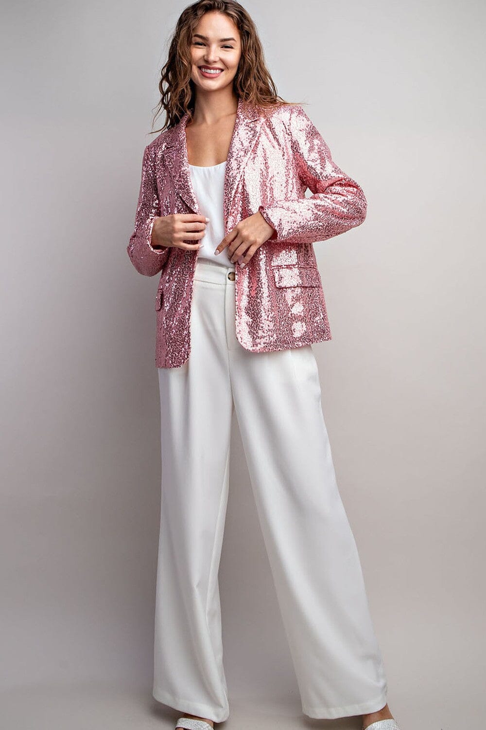 Sequin Long Blazer Eesome
