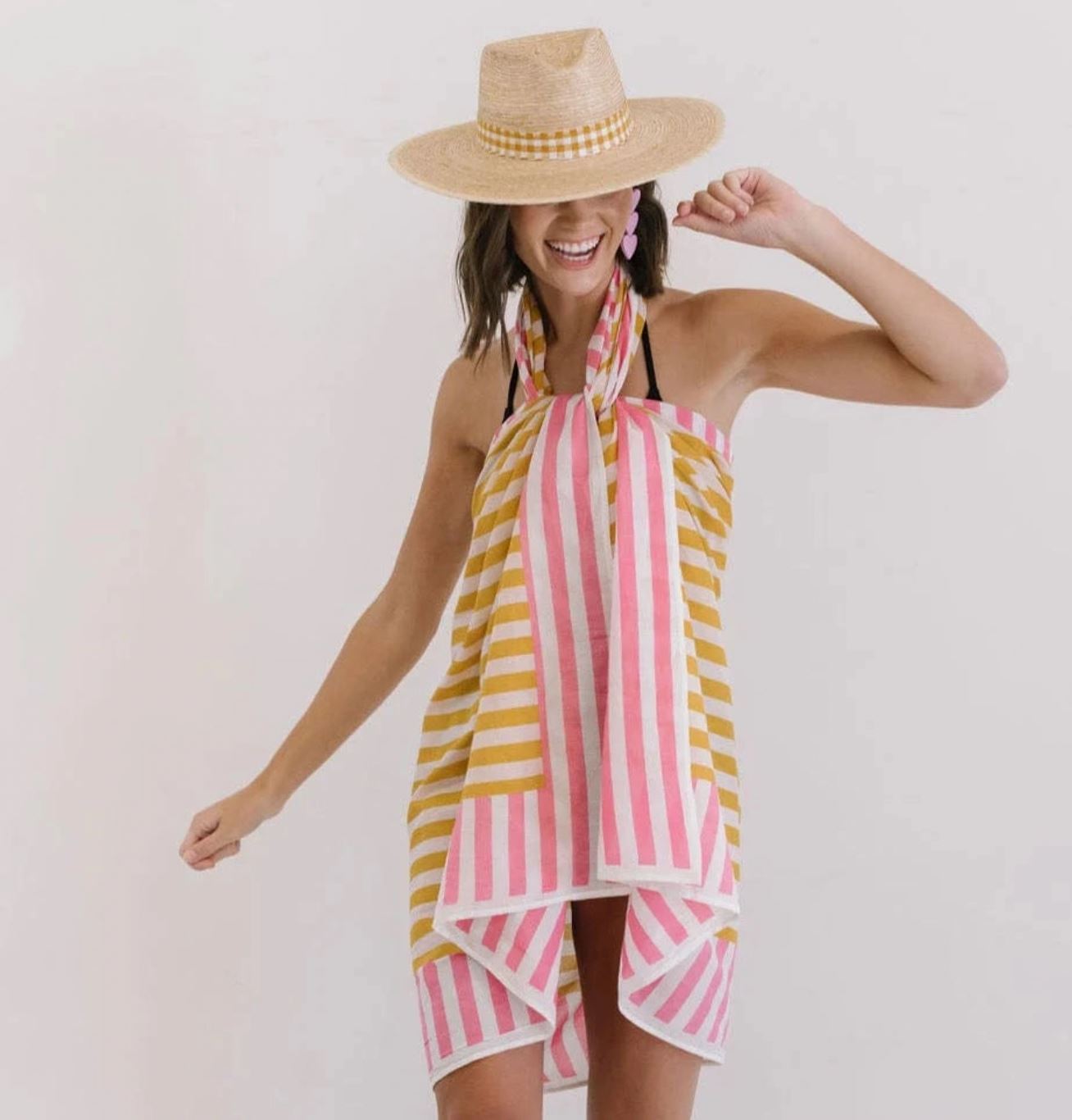 Sherbet Stripe Sarong sunshine tienda