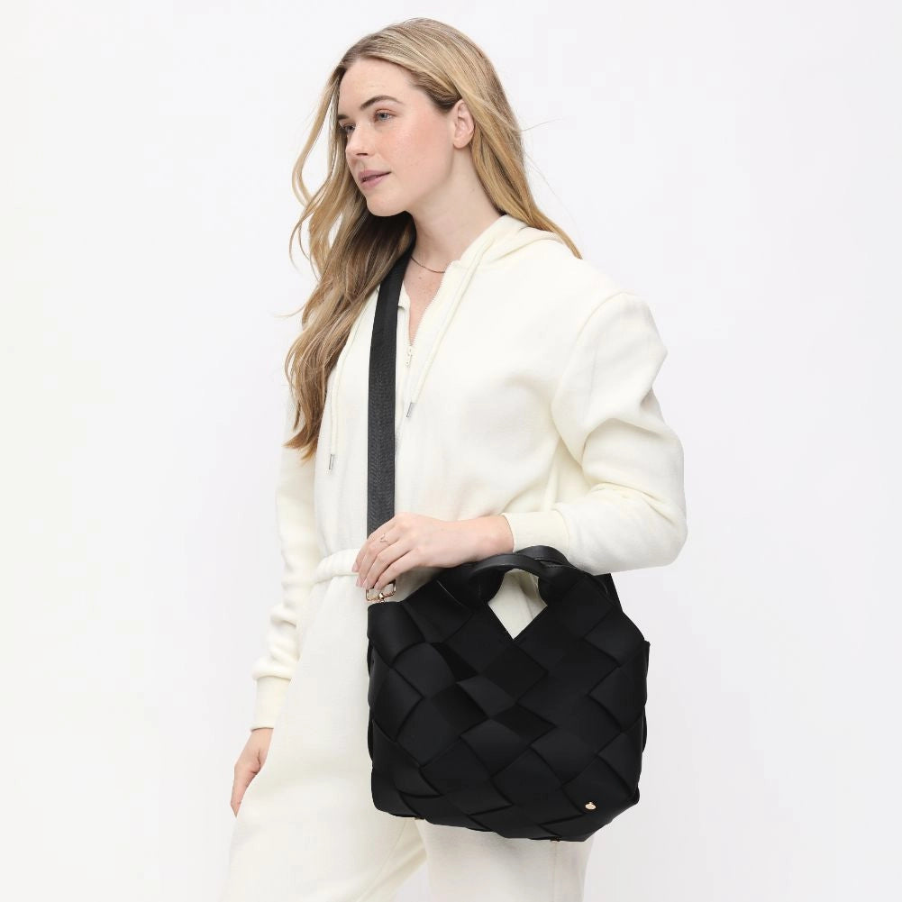 Sky's the Limit - Medium Woven Neoprene Tote with Crossbody Strap sol and selene