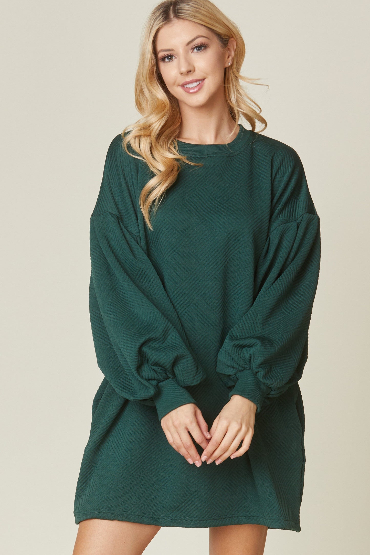 Solid Textured Dress beeson river