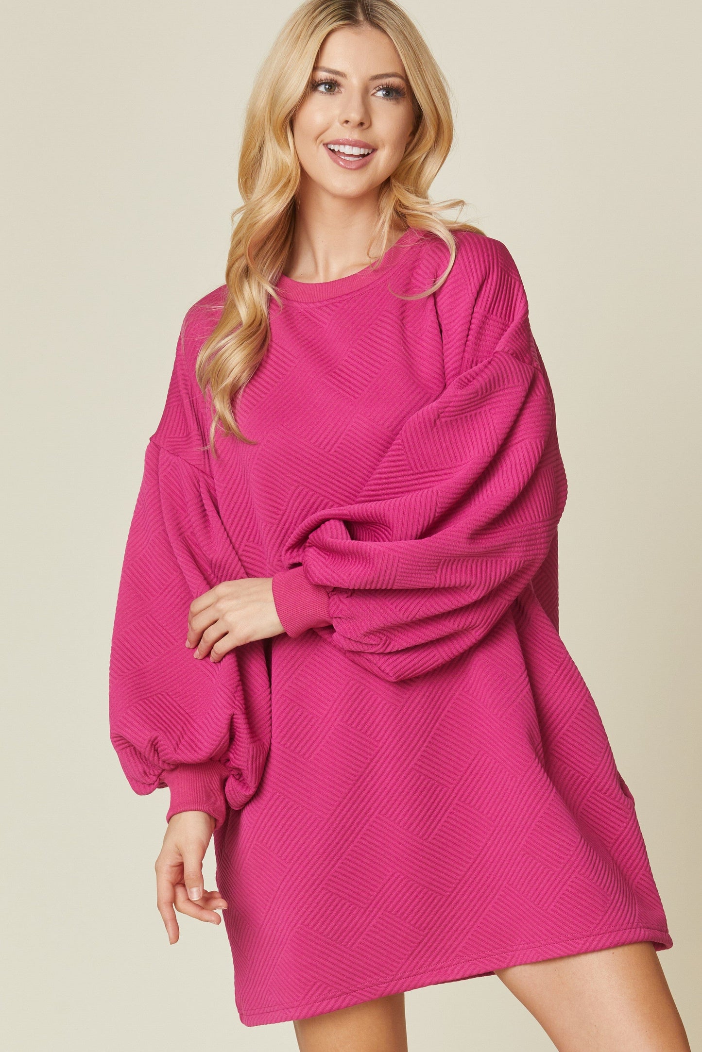 Solid Textured Dress beeson river