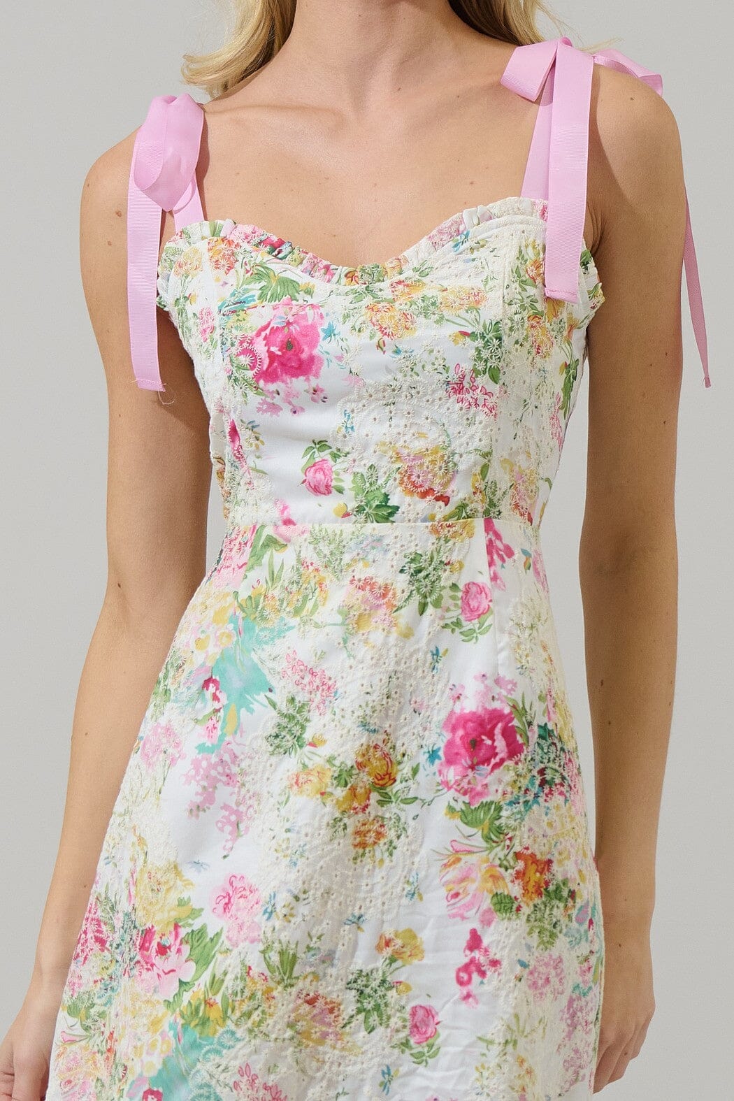 Sommerset Floral Villa Eyelet Midi Dress Sugarlips