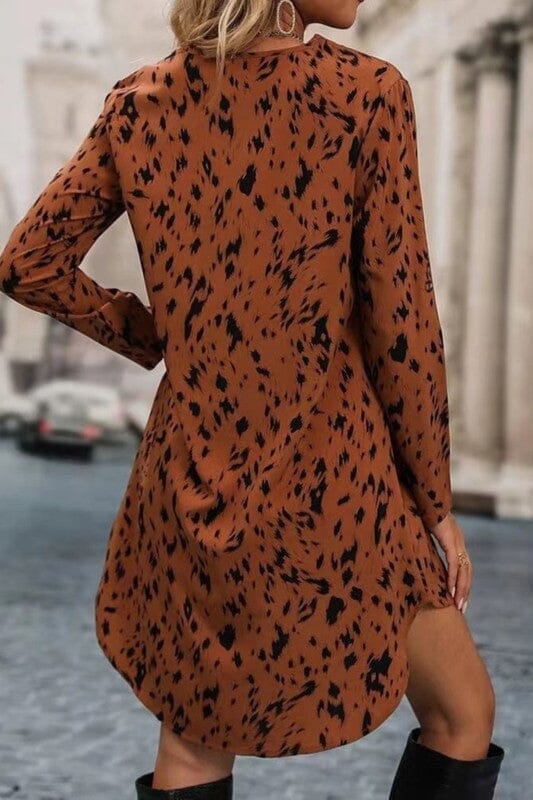Spotted Tab Sleeve Dress Asia Direct