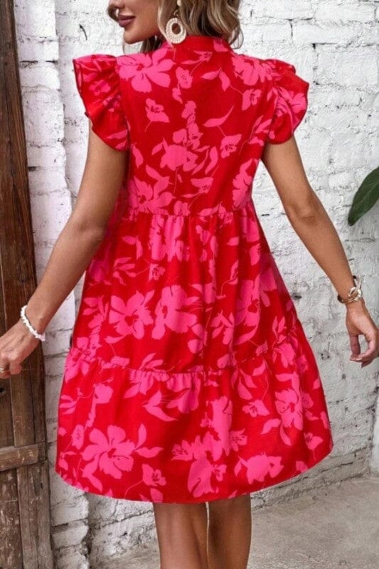 Spring Floral Flutter Sleeve Asia Direct