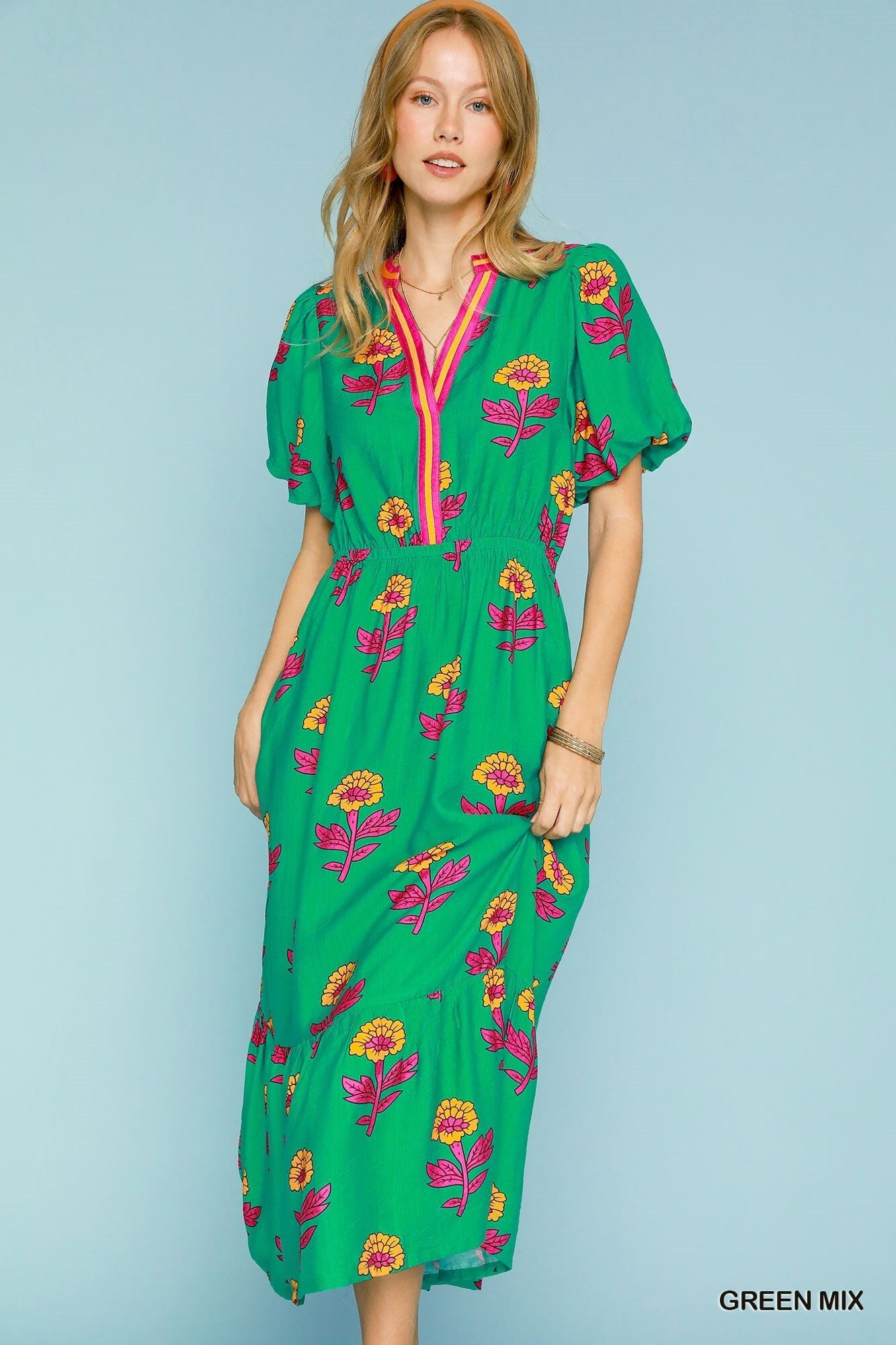 Spring Floral Midi Umgee
